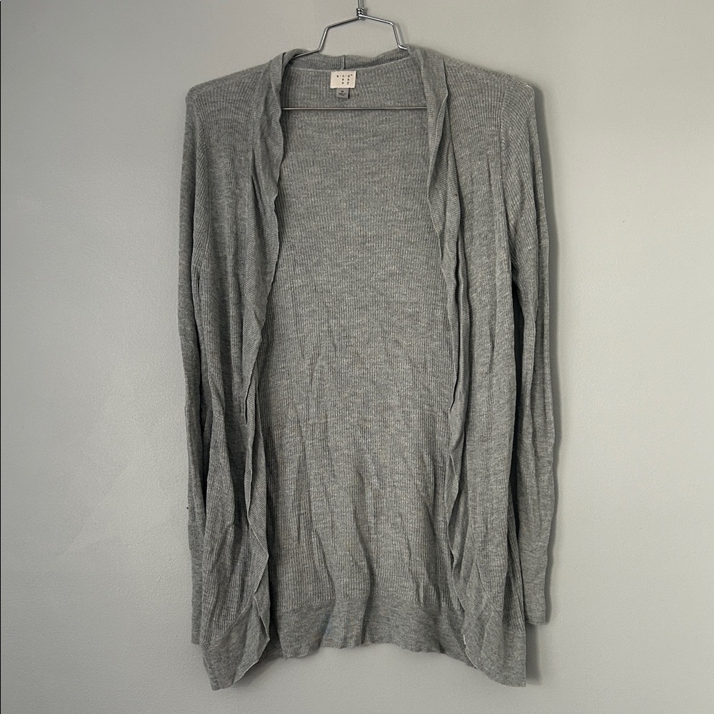 H&M Light Gray Open Cardigan